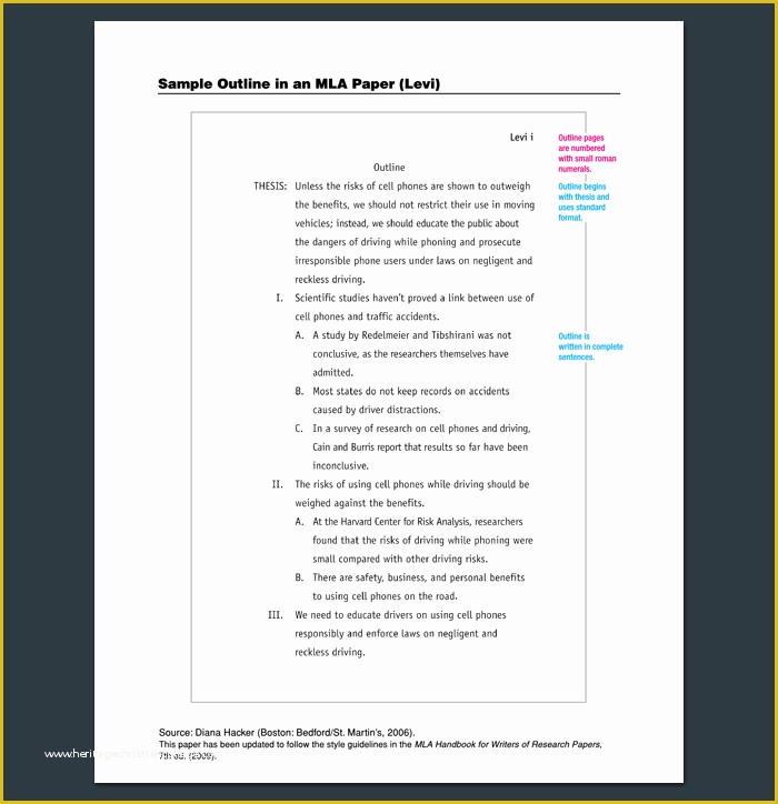 Free Mla Template Of Research Outline Template 20 formats Examples and Samples