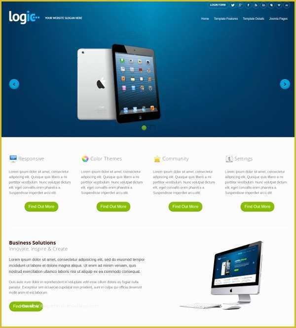 Free Mobile Friendly Website Templates Of 18 Mobile Website themes & Templates