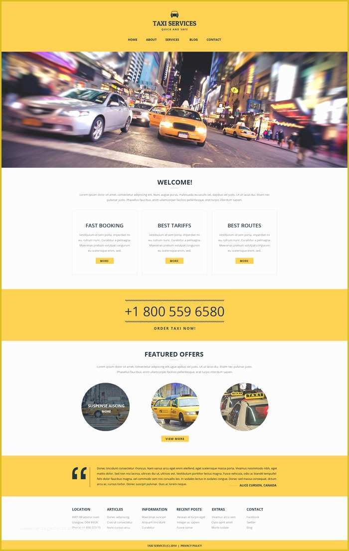 Free Mobile Friendly Website Templates Of 20 Best Taxi Pany Website Templates Free & Premium