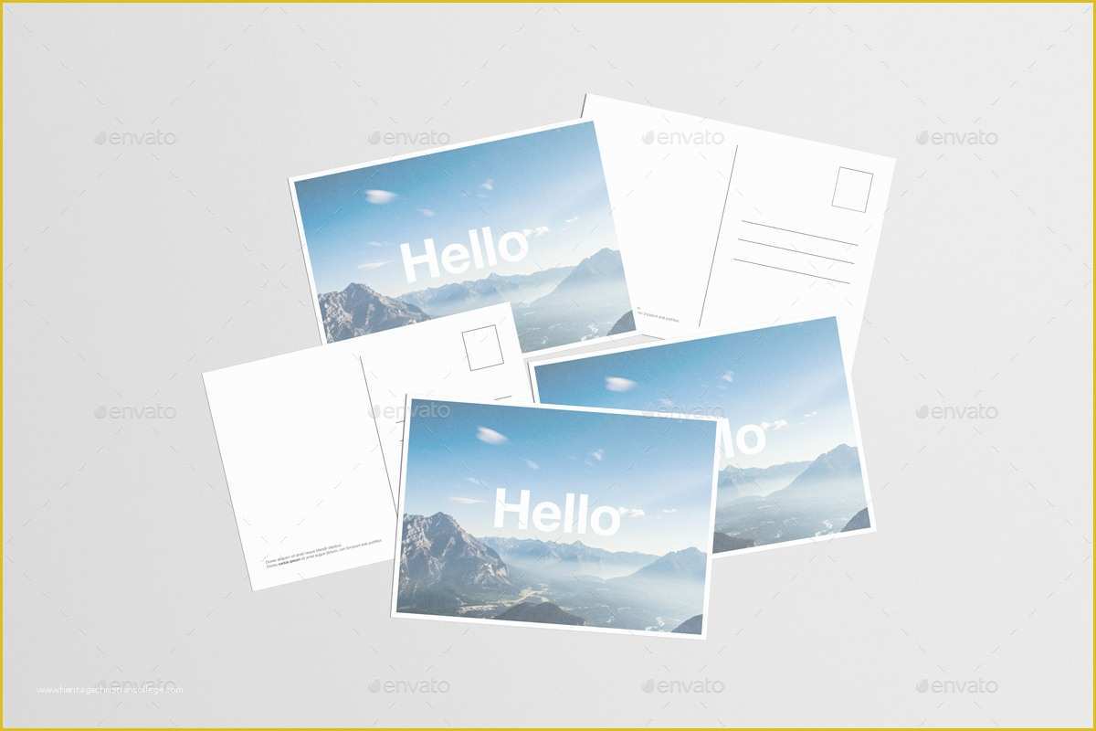 Free Mockup Templates Of 14 Premium & Free Postcard Mock Ups In Psd