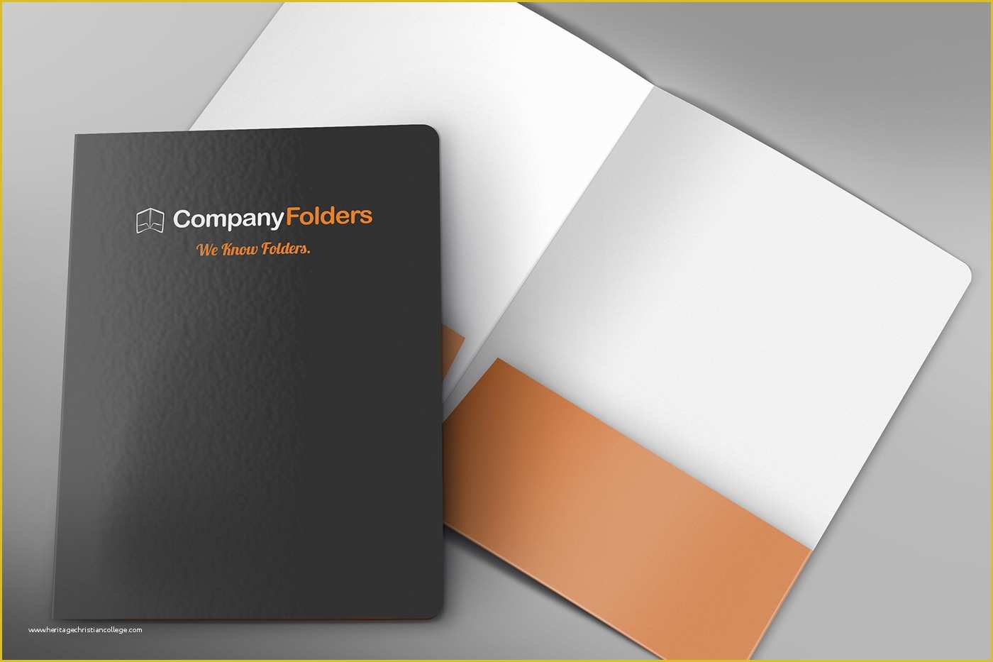 Free Mockup Templates Of [free Psd] Front Cover & Open Folder Mockup Template On