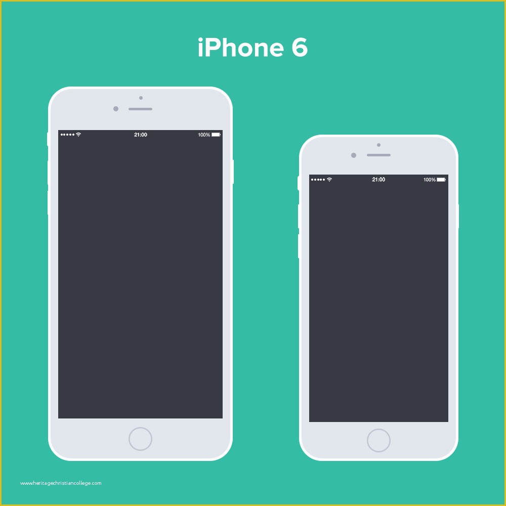 Free Mockup Templates Of Free Psd iPhone 6 Flat Design Mockup