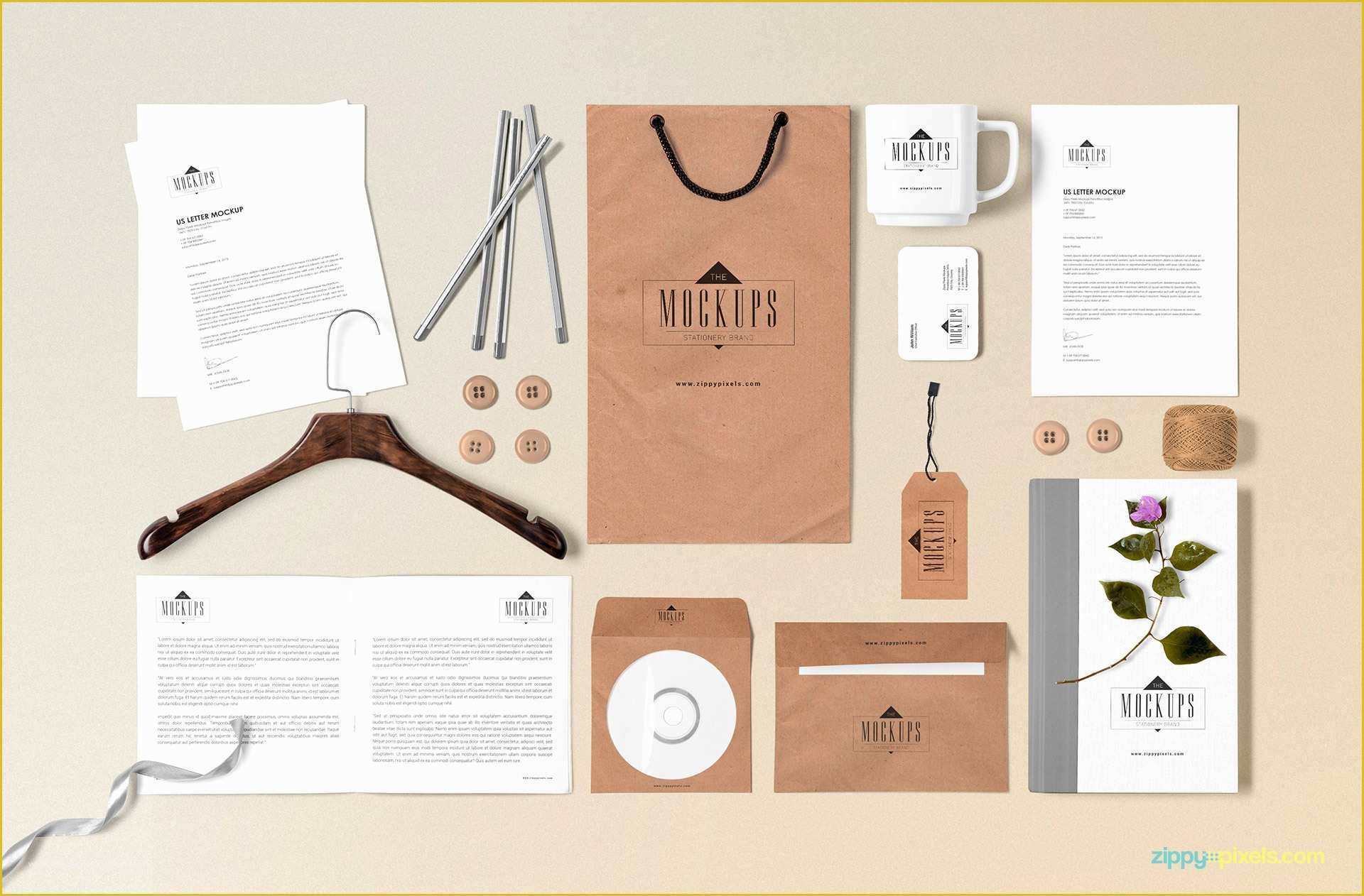 Free Mockup Templates Of Free Stationery Mock Up Scene Builder