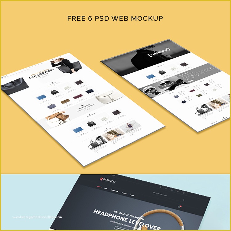 Free Mockup Templates Of Free Web Template Mockup