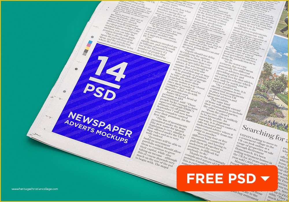 Free Mockup Templates Of Newspaper Advert Mockup Template Free Psd Download Psd