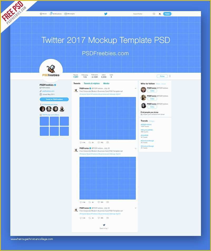 Free Mockup Templates Of Twitter 2017 Mockup Template Free Psd