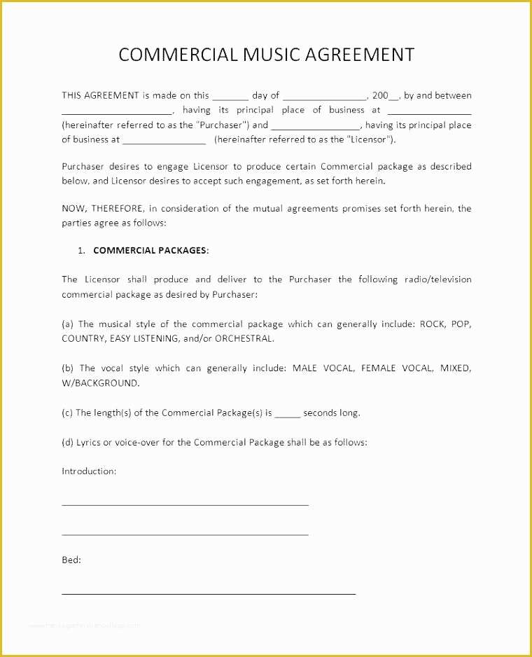 Free Modeling Contract Template Of International Mercial Agency Contract Template Sample