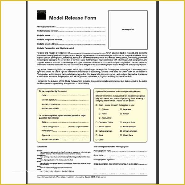 Free Modeling Contract Template Of where to Find Graphy Business forms Free Line