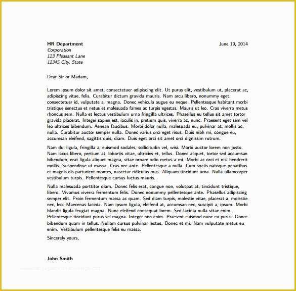 Free Modern Cover Letter Template Of 5 Latex Cover Letter Templates Free Sample Example