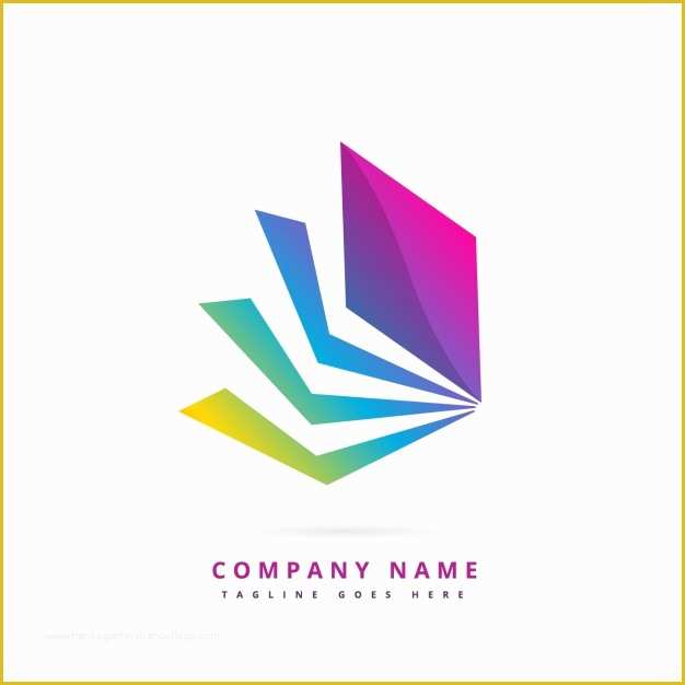 Free Modern Logo Templates Of forme Abstraite Logo Coloré