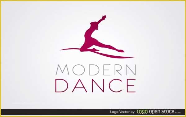 Free Modern Logo Templates Of Modern Dance Logo Free Vector Logo Template