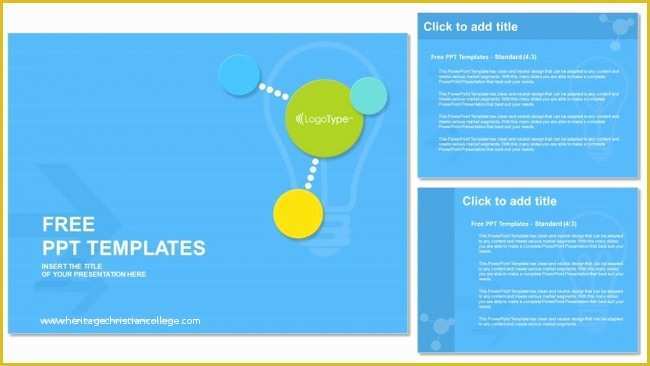 Free Modern Powerpoint Templates Of Colorful Modern Circles Powerpoint Templates