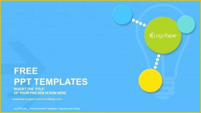 Free Modern Powerpoint Templates Of Colorful Modern Circles Powerpoint Templates