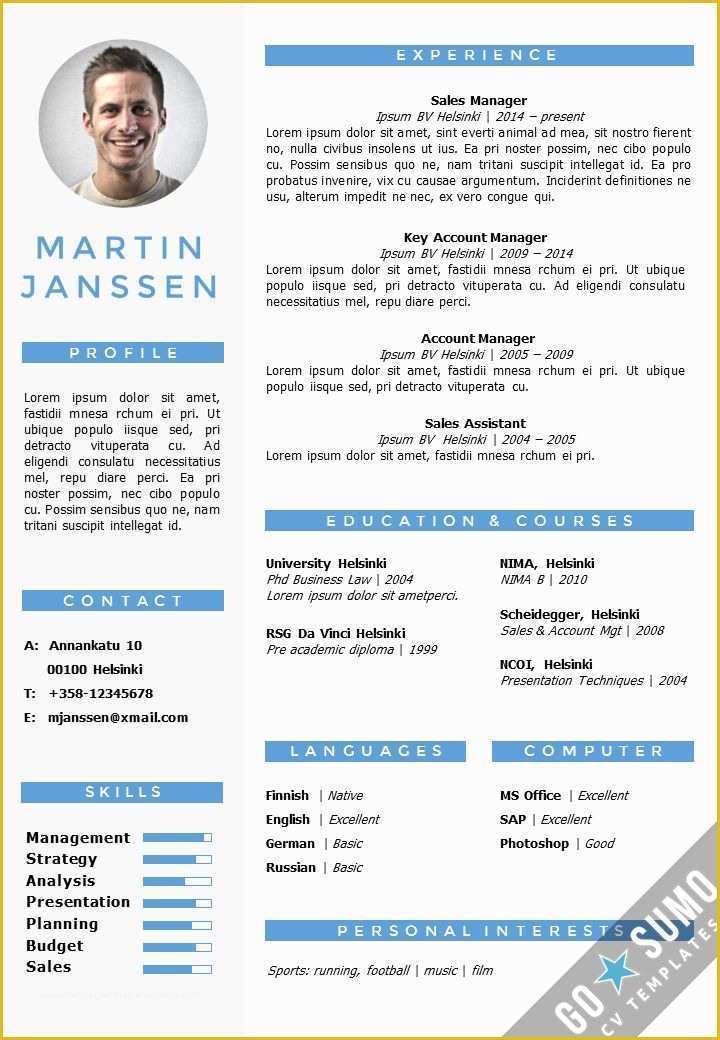 Free Modern Resume Templates for Word Of Cv Resume Template In Word Fully Editable Files Incl 2nd