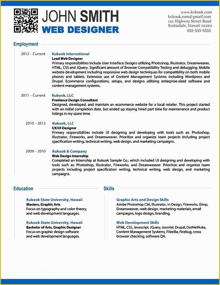 Free Modern Resume Templates for Word Of Free Modern Resume Template 2016