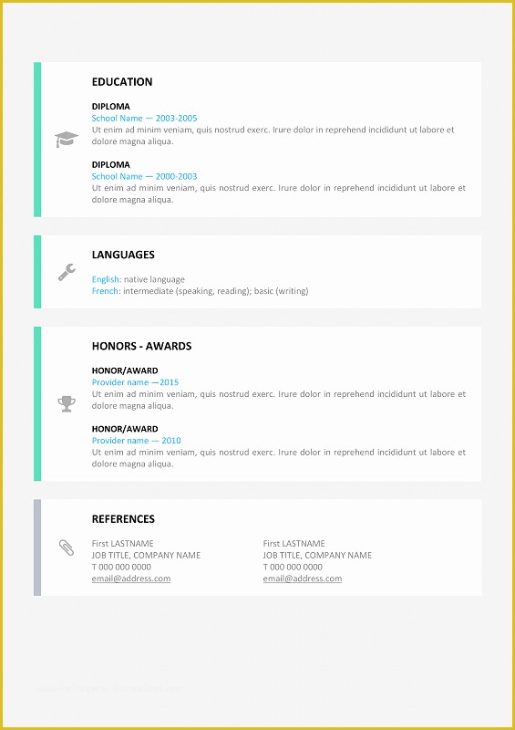 Free Modern Resume Templates for Word Of Le Marais Free Modern Resume Template