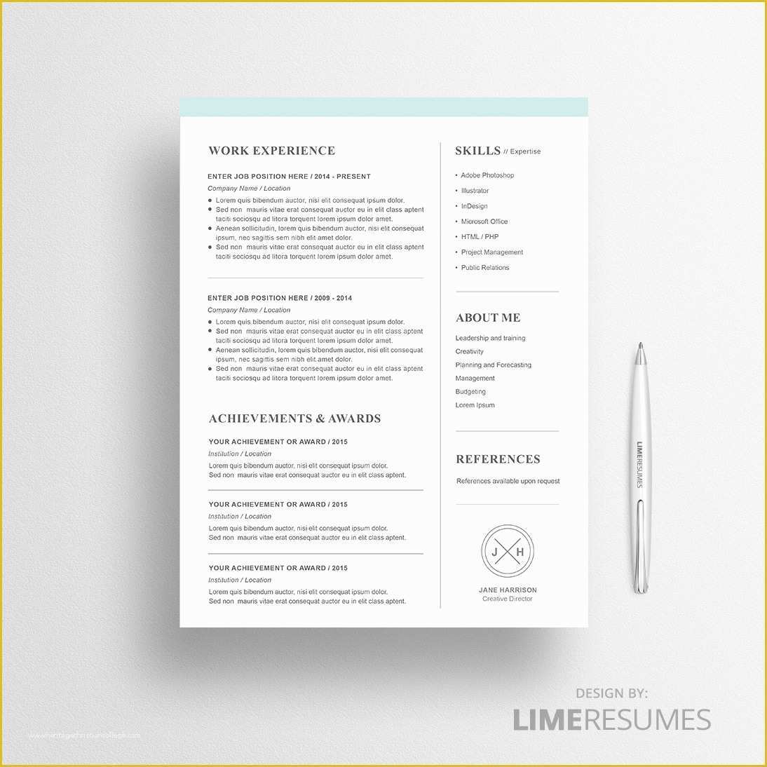 Free Modern Resume Templates for Word Of Modern Resume Template for Microsoft Word Limeresumes