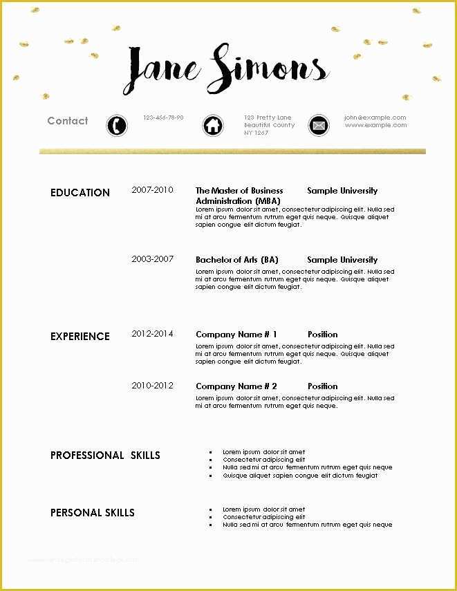 Free Modern Resume Templates Microsoft Word Of Contemporary Resume format Sample Chronological Template