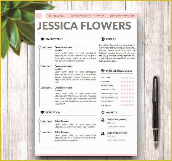 Free Modern Resume Templates Microsoft Word Of Modern Resume Template for Ms Word Resume Templates On