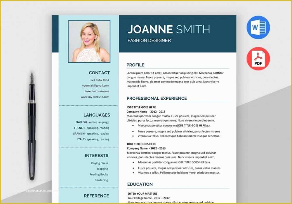 Free Modern Resume Templates Microsoft Word Of Modern Resume Template Ms Word