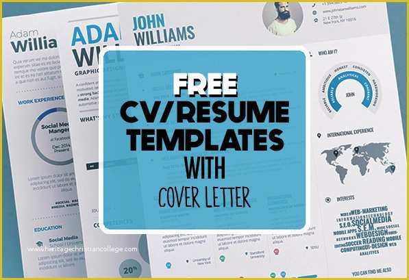 Free Modern Resume Templates Of 17 Free Clean Modern Cv Resume Templates Psd