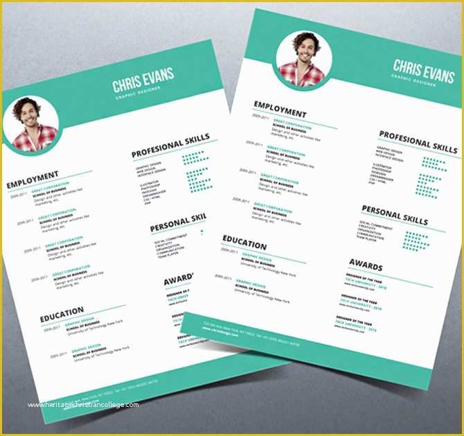 Free Modern Resume Templates Of 40 Best 2018 S Creative Resume Cv Templates