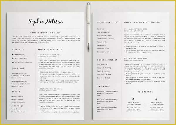 Free Modern Resume Templates Of 46 Modern Resume Templates Pdf Doc Psd