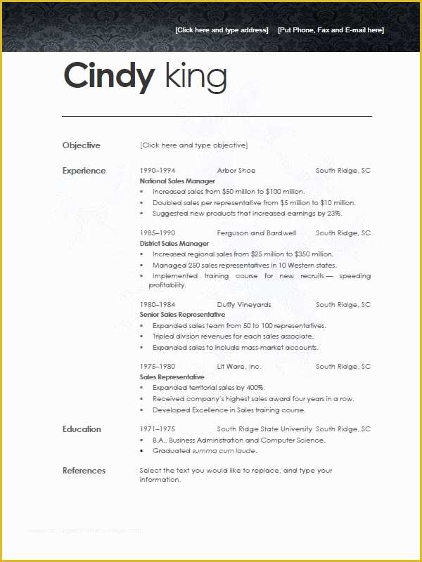 Free Modern Resume Templates Of Modern Resume Template Beepmunk