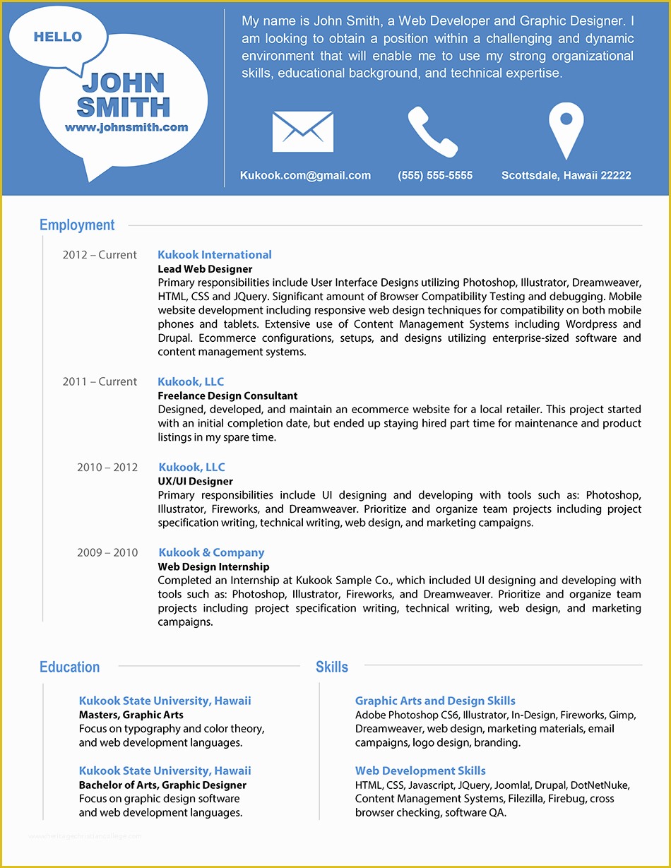 Free Modern Resume Templates Of Modern Resume Template Latest Information