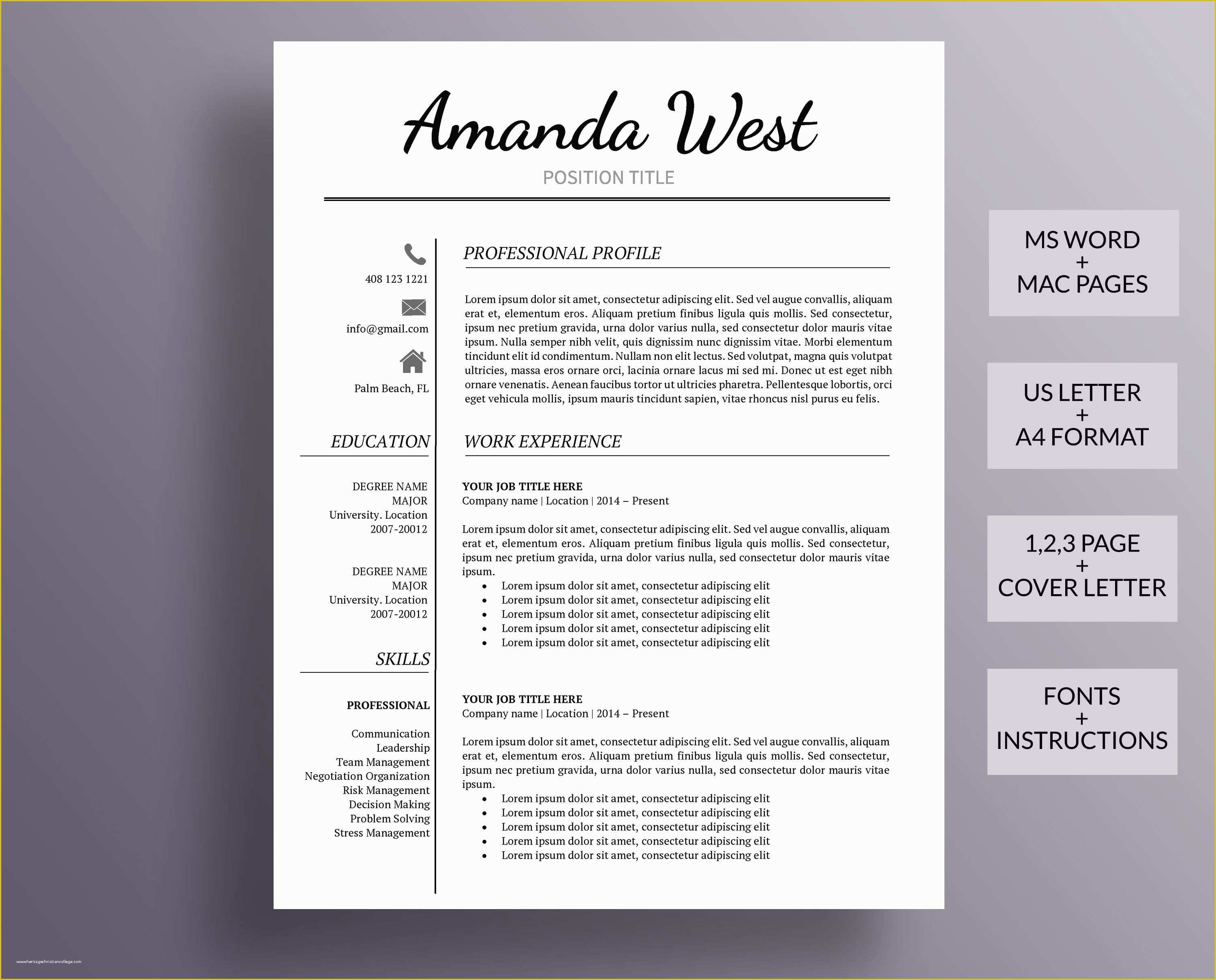 Free Modern Resume Templates Of Resume Template Modern Resume Template