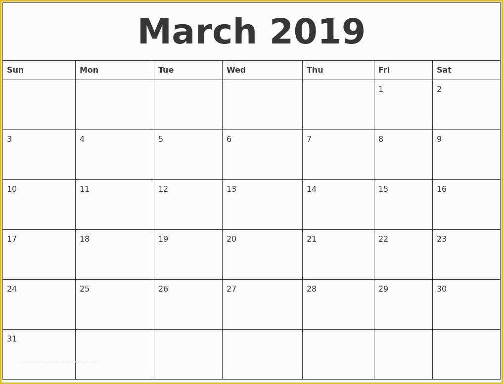 Free Monday Through Friday Calendar Template Of Calendar Template 2019