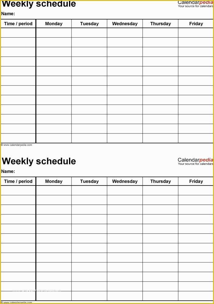 Free Monday Through Friday Calendar Template Of Calendar Template Monday Through Friday Invitation Template