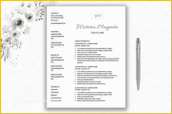 Free Monogram Resume Template Of Free Abstract Designs for Resume Designtube Creative