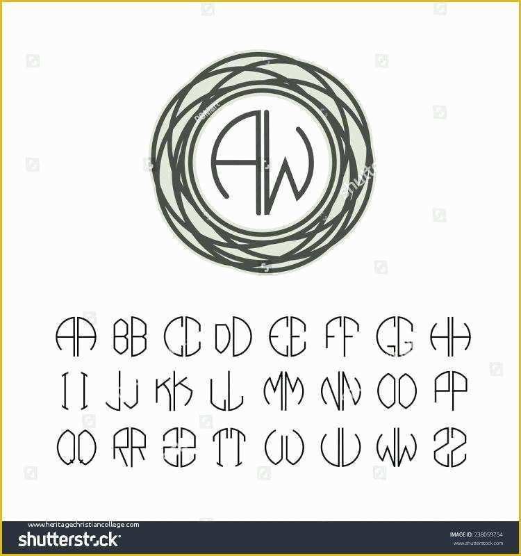 Free Monogram Resume Template Of Free Printable Monogram Templates – Teik