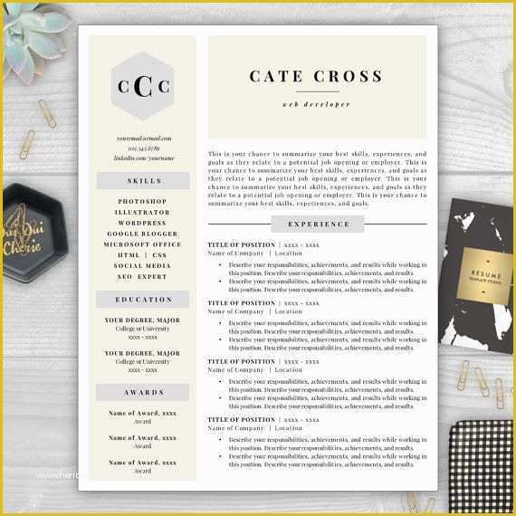 Free Monogram Resume Template Of Monogram Resume Template Professional by