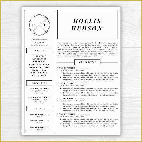 Free Monogram Resume Template Of Monogram Resume Template Professional Resume Free Resume