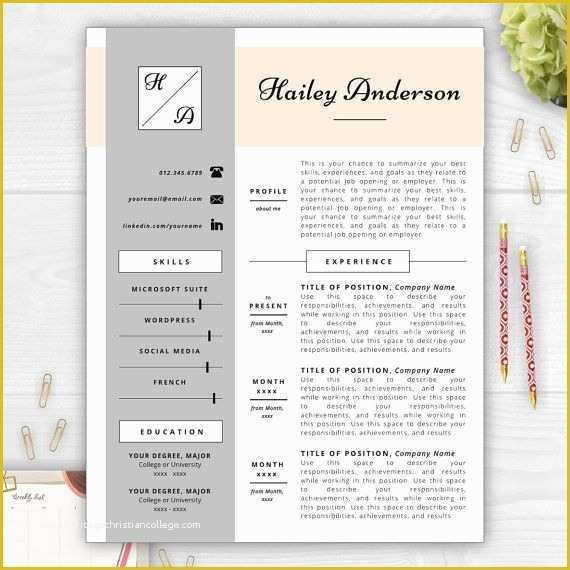 Free Monogram Resume Template Of Monogram Resume Template Resume Design by