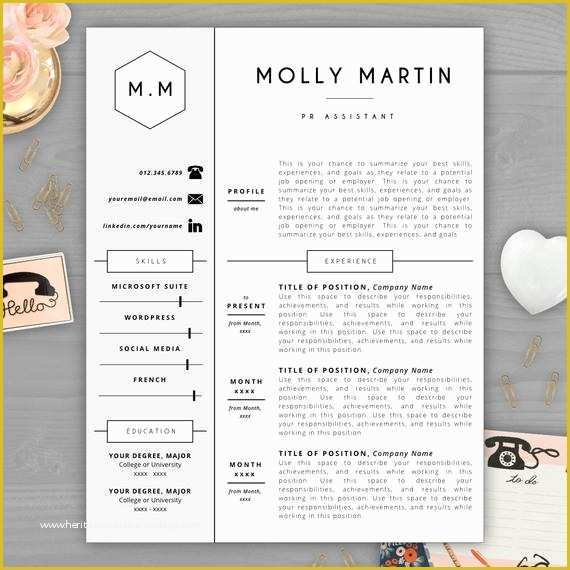 Free Monogram Resume Template Of Monogram Resume Template Resume Objective Resume Cover