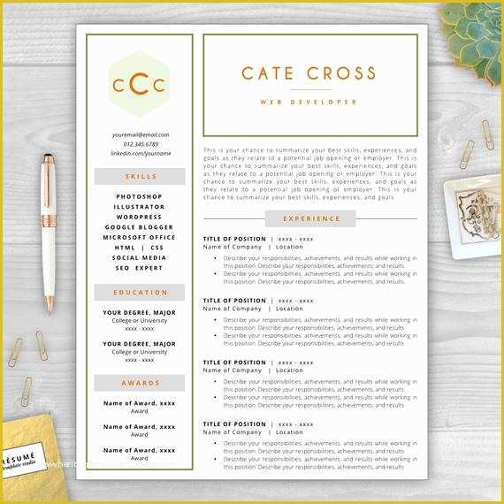 Free Monogram Resume Template Of Monogram Resume Template Resume Objective Resume Cover