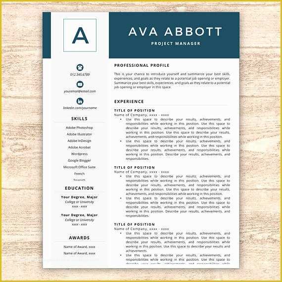 Free Monogram Resume Template Of Resume Template Monogram Resume Resume Template Instant