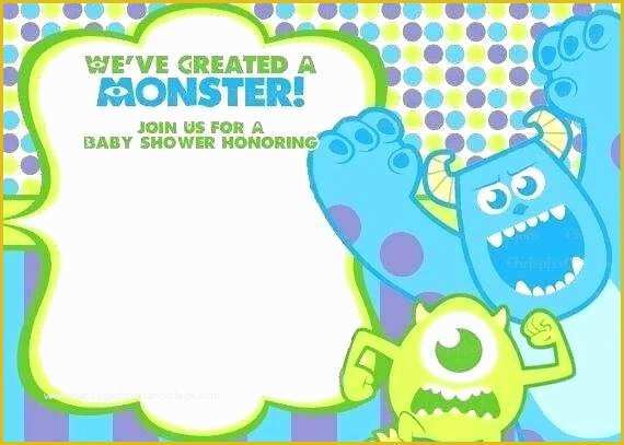 Free Monster Invitation Template Of Monsters Inc themed Birthday Party Via Ideas Partyideas