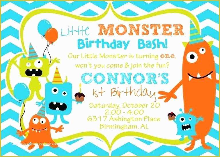 Free Monster Invitation Template Of Monsters Inc themed Birthday Party Via Ideas Partyideas