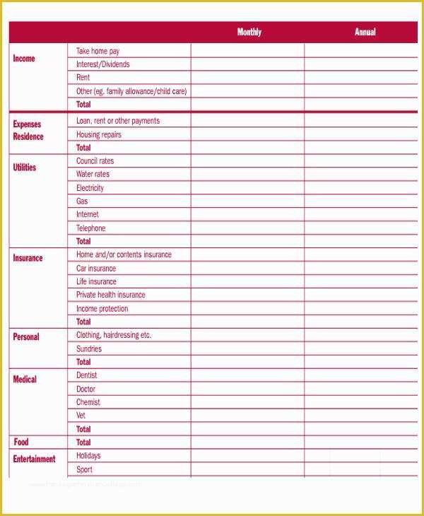 Free Monthly Bill Planner Template Of 6 Monthly Bill Planner Samples