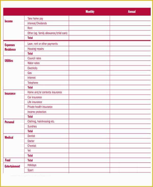 Free Monthly Bill Planner Template Of 6 Monthly Bill Planner Samples