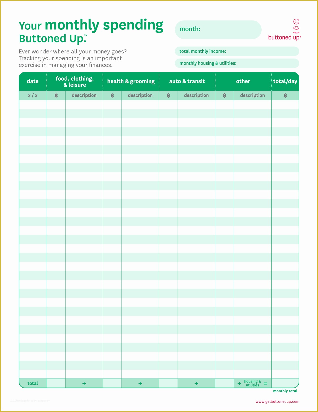 Free Monthly Budget Template Of 4 Best Of Free Printable Blank Bud Spreadsheet