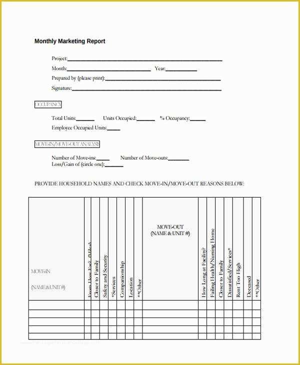 Free Monthly Marketing Report Template Of 16 Monthly Report Examples & Samples Pdf Word Pages