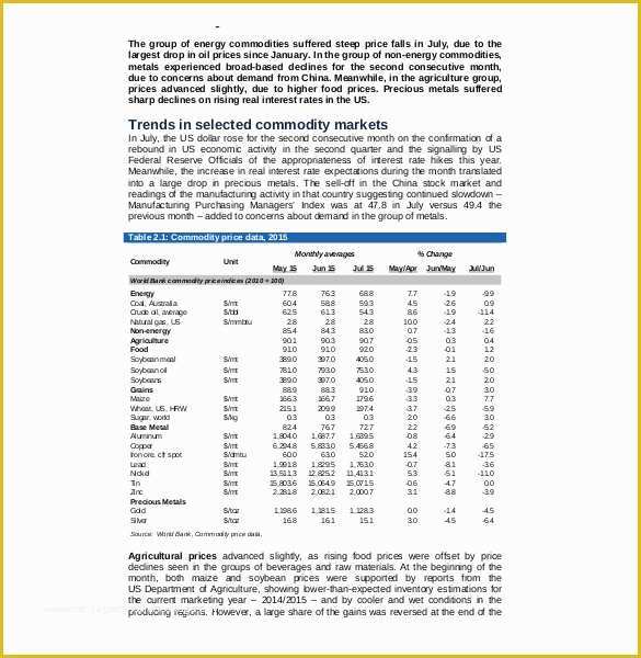 Free Monthly Marketing Report Template Of Marketing Report Template 16 Free Sample Example