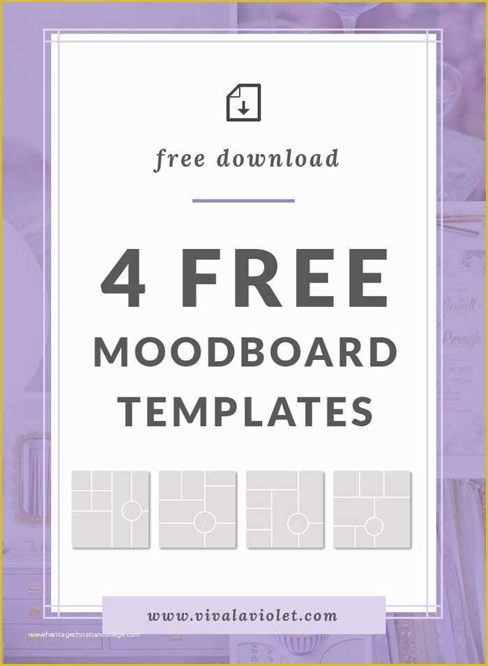 Free Moodboard Template Illustrator Of 15 Free Moodboard Templates for ...