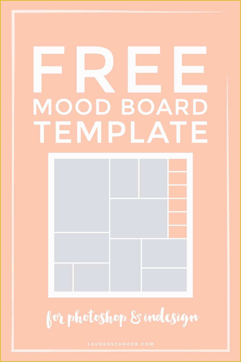 Free Moodboard Template Illustrator Of Free Mood Board Template
