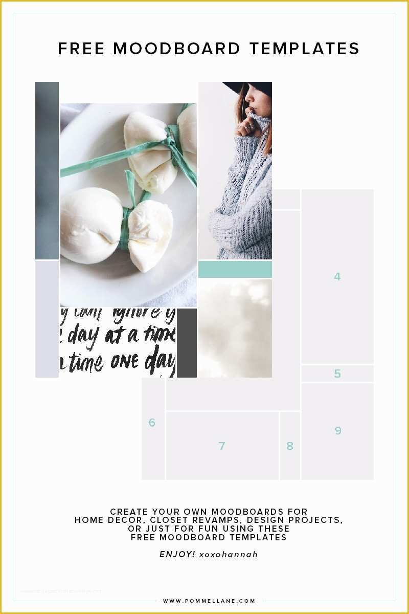 Free Moodboard Template Illustrator Of Free Moodboard Templates — Pommel Co